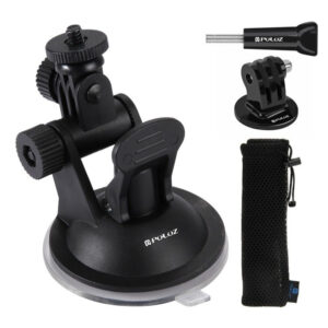 Skleněný držák do auta Puluz pro sportovní kamery (včetně Osmo Action 5 Pro, Insta360 X5)