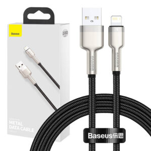 USB kabel pro Lightning Baseus Cafule, 2,4 A, 1 m (černý)