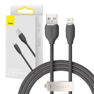 USB kabel Baseus Jelly Lightning, 2,4 A, 1,2 m (černý)