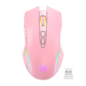 ONIKUMA CW905 růžová bezdrátová herní myš 2,4 GHz