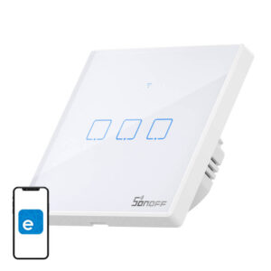 Chytrý vypínač WiFi + RF 433 Sonoff T2 EU TX (3kanálový) aktualizováno