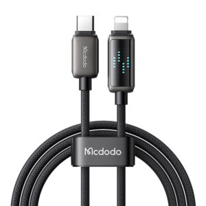 Mcdodo CA-2630 kabel USB-C na Lightning, 36 W, LED displej, 1,2 m