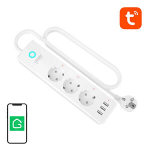 Gosund P1 PLUS chytrá Wi‑Fi prodlužovací lišta (3× AC Schuko, 3× USB‑A) Tuya