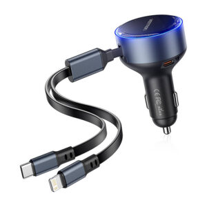 Nabíječka do auta Vention FFOB0 USB‑C + kabel USB‑C/Lightning 30W