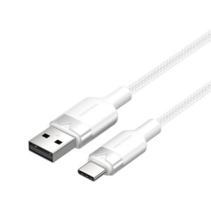Kabel USB 2.0 A na USB‑C 3A Vention CTNWF 1M (bílý)