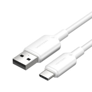 Kabel USB 2.0 A na USB-C 3A Vention CTQWF 1 m (bílý)