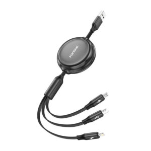 3v1 Foneng X113 1,1 m černý kabel