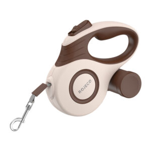 Rojeco A12 5M automatické zatahovací vodítko pro psy (hnědé)