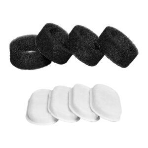 Rojeco 3,2 l / 2 l nerezové filtry do fontány pro kočky, sada 4