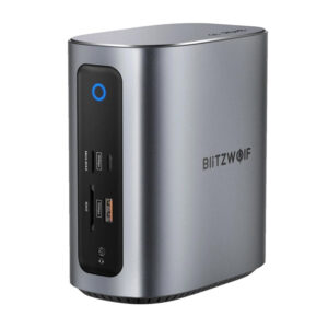 Blitzwolf BW-TH15 17v1 Dokovací stanice 2×HDMI + DP + 4×USB‑C + 3×USB 3.0 + USB 3.1 + USB‑C 3.2 + USB‑C PD + RJ45 + microSD + SD + 3,5 mm audio
