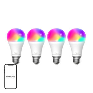 Inteligentní LED žárovka Meross MSL120 Wi‑Fi (HomeKit) (čtyřbalení)