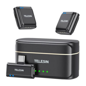 Bezdrátový mikrofon TELESIN + powerbanka pro telefony (USB-C)