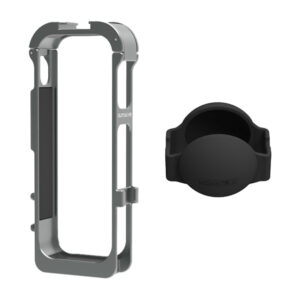 Sunnylife kovový magnetický rám s silikonovým krytem čočky pro Insta360 X5