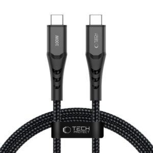 TECH-PROTECT UB11T ULTRABOOST TYPE-C CABLE PD 100W / QC3.0 100CM BLACK