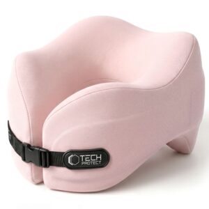 TECH-PROTECT COMFORTREST TRAVEL NECK PILLOW PINK